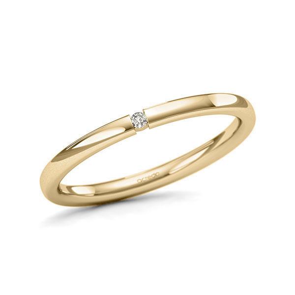 Memoire/Diamantring in Gelbgold 585 mit zus. 0,015 ct. Brillant tw, si von acredo - A-11QEPH-G5-1T634SZ Memoire/Diamantring in Gelbgold 585 mit zus. 0,015 ct. Brillant tw, si von acredo - A-11QEPH-G5-1T634SZ