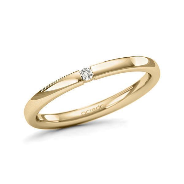 Memoire/Diamantring in Gelbgold 585 mit zus. 0,03 ct. Brillant tw, si von acredo - A-11QEPT-G5-3FTXQZ Memoire/Diamantring in Gelbgold 585 mit zus. 0,03 ct. Brillant tw, si von acredo - A-11QEPT-G5-3FTXQZ
