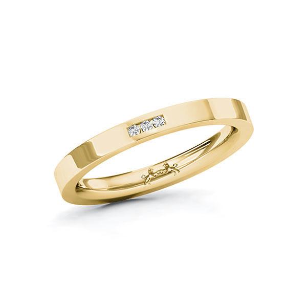 Memoire/Diamantring in Gelbgold 585 mit zus. 0,03 ct. Brillant tw, si von Steinberg - Q-10L8LP-G5-1U0IZ0Z Memoire/Diamantring in Gelbgold 585 mit zus. 0,03 ct. Brillant tw, si von Steinberg - Q-10L8LP-G5-1U0IZ0Z
