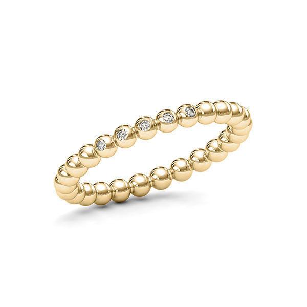 Memoire/Diamantring in Gelbgold 585 mit zus. 0,04 ct. tw, si von 123gold - E-113X7B-G5-1T2TWSZ Memoire/Diamantring in Gelbgold 585 mit zus. 0,04 ct. tw, si von 123gold - E-113X7B-G5-1T2TWSZ