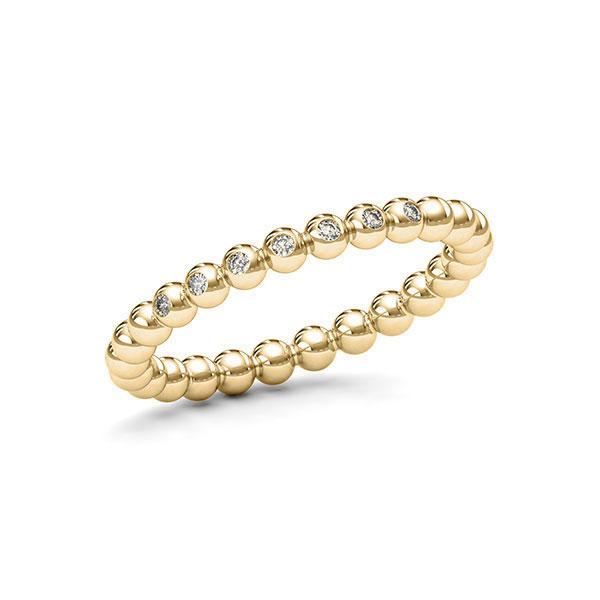Memoire/Diamantring in Gelbgold 585 mit zus. 0,056 ct. tw, si von 123gold - E-11DYPW-G5-1T2TWTZ Memoire/Diamantring in Gelbgold 585 mit zus. 0,056 ct. tw, si von 123gold - E-11DYPW-G5-1T2TWTZ