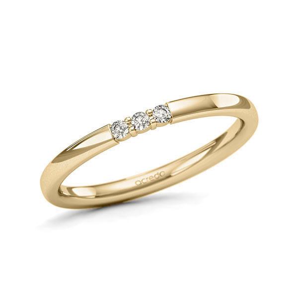 Memoire/Diamantring in Gelbgold 585 mit zus. 0,06 ct. Brillant tw, si von acredo - A-11QEQA-G5-9QZ0WZ Memoire/Diamantring in Gelbgold 585 mit zus. 0,06 ct. Brillant tw, si von acredo - A-11QEQA-G5-9QZ0WZ