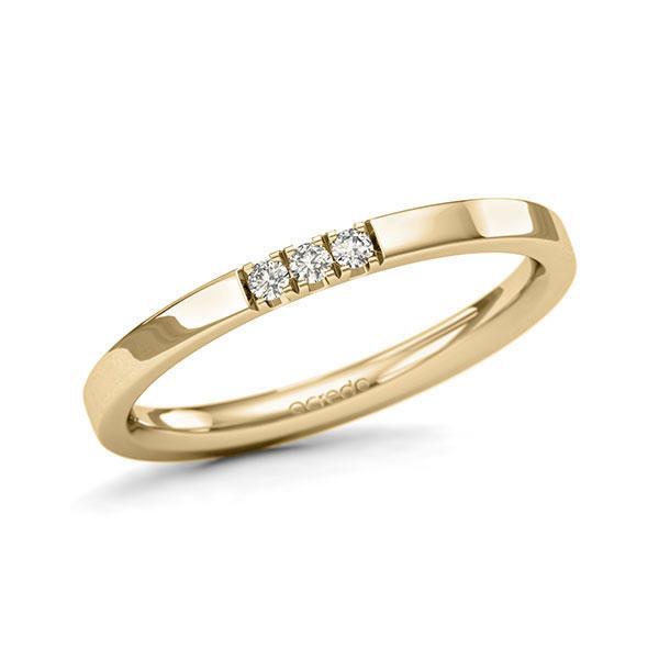 Memoire/Diamantring in Gelbgold 585 mit zus. 0,06 ct. Brillant tw, si von acredo - A-11QGFH-G5-9QZ0WZ Memoire/Diamantring in Gelbgold 585 mit zus. 0,06 ct. Brillant tw, si von acredo - A-11QGFH-G5-9QZ0WZ