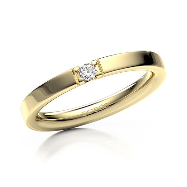 Memoire/Diamantring in Gelbgold 585 mit zus. 0,06 ct. Brillant tw, vs von acredo - A-12EXNM-G5-8Y0G6Z Memoire/Diamantring in Gelbgold 585 mit zus. 0,06 ct. Brillant tw, vs von acredo - A-12EXNM-G5-8Y0G6Z