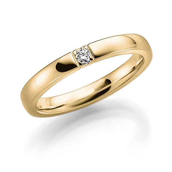 Memoire/Diamantring in Gelbgold 585 mit zus. 0,06 ct. Brillant tw, vs von acredo - A-7IP9B-G5-8Y0G6Z Memoire/Diamantring in Gelbgold 585 mit zus. 0,06 ct. Brillant tw, vs von acredo - A-7IP9B-G5-8Y0G6Z