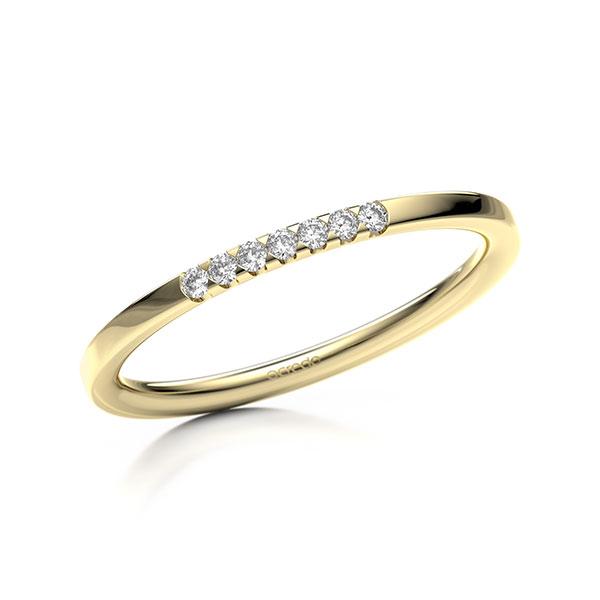 Memoire/Diamantring in Gelbgold 585 mit zus. 0,07 ct. Brillant tw, si von acredo - A-11MIGE-G5-1T68WNZ Memoire/Diamantring in Gelbgold 585 mit zus. 0,07 ct. Brillant tw, si von acredo - A-11MIGE-G5-1T68WNZ