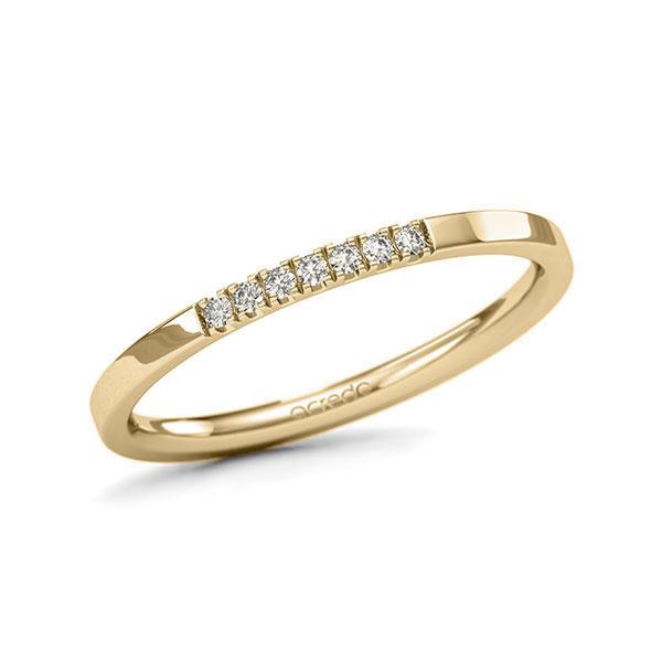 Memoire/Diamantring in Gelbgold 585 mit zus. 0,07 ct. Brillant tw, si von acredo - A-11QGHW-G5-1T68WNZ Memoire/Diamantring in Gelbgold 585 mit zus. 0,07 ct. Brillant tw, si von acredo - A-11QGHW-G5-1T68WNZ