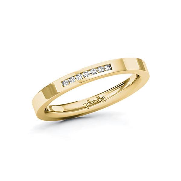 Memoire/Diamantring in Gelbgold 585 mit zus. 0,07 ct. Brillant tw, si von Steinberg - Q-10LGZ6-G5-1U0IBCZ Memoire/Diamantring in Gelbgold 585 mit zus. 0,07 ct. Brillant tw, si von Steinberg - Q-10LGZ6-G5-1U0IBCZ
