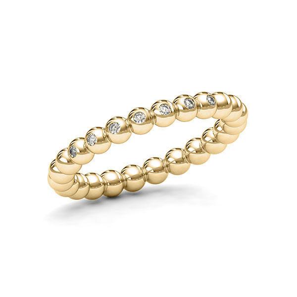 Memoire/Diamantring in Gelbgold 585 mit zus. 0,07 ct. tw, si von 123gold - E-11DYSP-G5-1T2U1AZ Memoire/Diamantring in Gelbgold 585 mit zus. 0,07 ct. tw, si von 123gold - E-11DYSP-G5-1T2U1AZ
