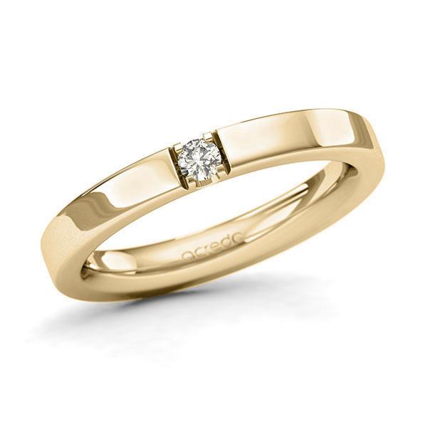 Memoire/Diamantring in Gelbgold 585 mit zus. 0,08 ct. Brillant tw, si von acredo - A-1284H9-G5-9QZ56Z Memoire/Diamantring in Gelbgold 585 mit zus. 0,08 ct. Brillant tw, si von acredo - A-1284H9-G5-9QZ56Z