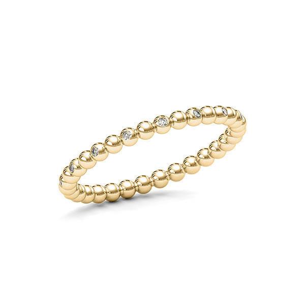 Memoire/Diamantring in Gelbgold 585 mit zus. 0,08 ct. tw, si von 123gold - E-11DYM6-G5-1T2PMFZ Memoire/Diamantring in Gelbgold 585 mit zus. 0,08 ct. tw, si von 123gold - E-11DYM6-G5-1T2PMFZ