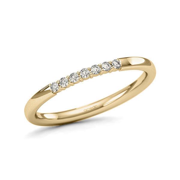 Memoire/Diamantring in Gelbgold 585 mit zus. 0,105 ct. Brillant tw, si von acredo - A-11QER4-G5-1T68WPZ Memoire/Diamantring in Gelbgold 585 mit zus. 0,105 ct. Brillant tw, si von acredo - A-11QER4-G5-1T68WPZ