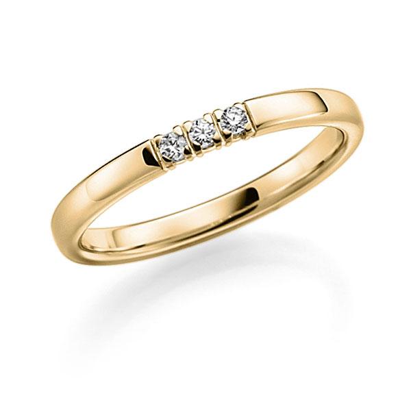 Memoire/Diamantring in Gelbgold 585 mit zus. 0,12 ct. Brillant tw, vs von acredo - A-7IP7W-G5-9RE11Z Memoire/Diamantring in Gelbgold 585 mit zus. 0,12 ct. Brillant tw, vs von acredo - A-7IP7W-G5-9RE11Z