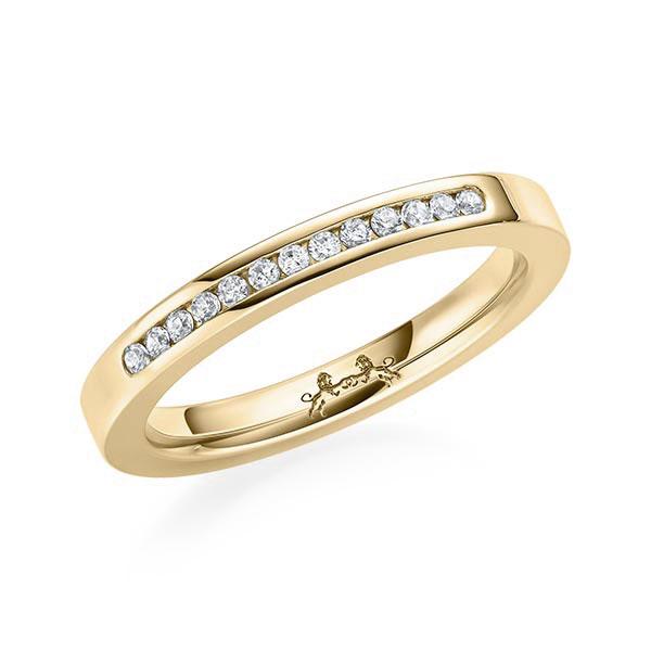 Memoire/Diamantring in Gelbgold 585 mit zus. 0,13 ct. Brillant tw, si von Steinberg - Q-10IWW9-G5-1U0J04Z Memoire/Diamantring in Gelbgold 585 mit zus. 0,13 ct. Brillant tw, si von Steinberg - Q-10IWW9-G5-1U0J04Z