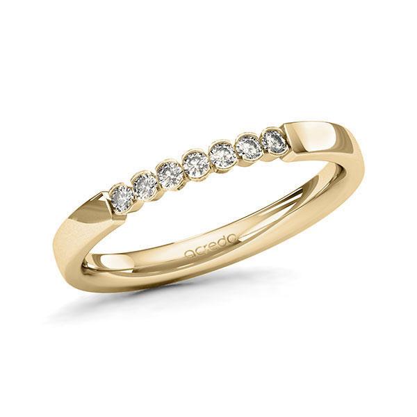 Memoire/Diamantring in Gelbgold 585 mit zus. 0,14 ct. Brillant tw, si von acredo - A-11MR6H-G5-9WW9LZ Memoire/Diamantring in Gelbgold 585 mit zus. 0,14 ct. Brillant tw, si von acredo - A-11MR6H-G5-9WW9LZ