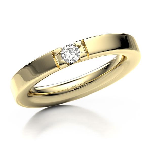 Memoire/Diamantring in Gelbgold 585 mit zus. 0,15 ct. Brillant tw, vs von acredo - A-12EXNX-G5-1TXE9Z Memoire/Diamantring in Gelbgold 585 mit zus. 0,15 ct. Brillant tw, vs von acredo - A-12EXNX-G5-1TXE9Z