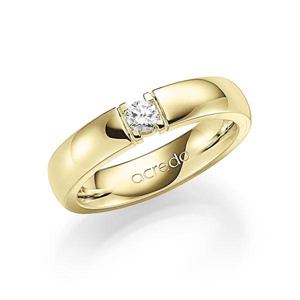 Memoire/Diamantring in Gelbgold 585 mit zus. 0,15 ct. Brillant tw, vs von acredo - A-7Y7XG-G5-1TXE9Z Memoire/Diamantring in Gelbgold 585 mit zus. 0,15 ct. Brillant tw, vs von acredo - A-7Y7XG-G5-1TXE9Z