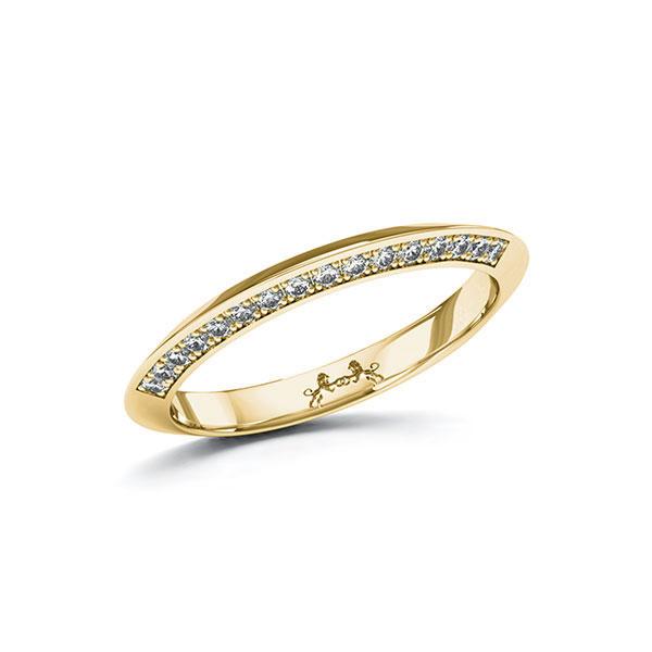 Memoire/Diamantring in Gelbgold 585 mit zus. 0,16 ct. Brillant tw, si von Steinberg - Q-ZYB9N-G5-1U0IXNZ Memoire/Diamantring in Gelbgold 585 mit zus. 0,16 ct. Brillant tw, si von Steinberg - Q-ZYB9N-G5-1U0IXNZ