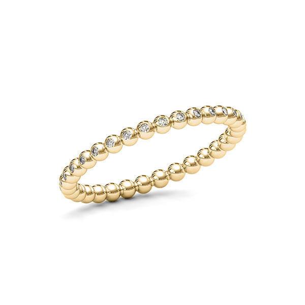 Memoire/Diamantring in Gelbgold 585 mit zus. 0,16 ct. tw, si von 123gold - E-113X1E-G5-1T2PMIZ Memoire/Diamantring in Gelbgold 585 mit zus. 0,16 ct. tw, si von 123gold - E-113X1E-G5-1T2PMIZ