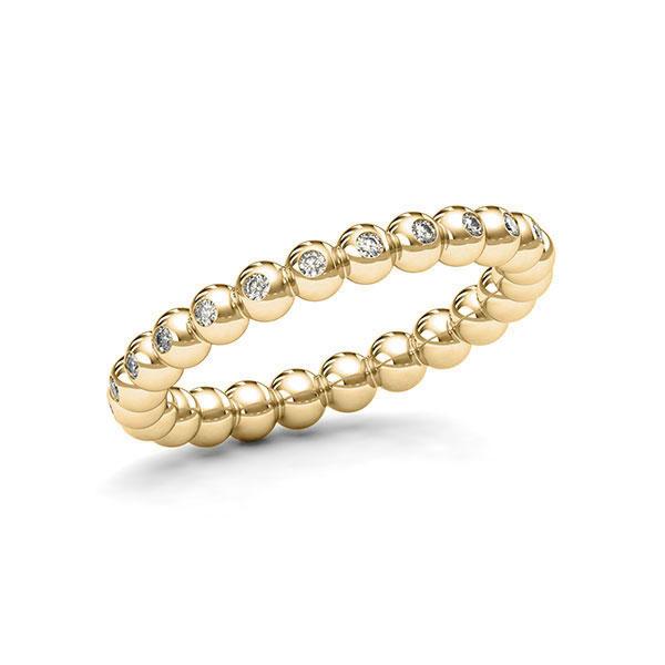 Memoire/Diamantring in Gelbgold 585 mit zus. 0,16 ct. tw, si von 123gold - E-11DYTA-G5-1T2U1BZ Memoire/Diamantring in Gelbgold 585 mit zus. 0,16 ct. tw, si von 123gold - E-11DYTA-G5-1T2U1BZ