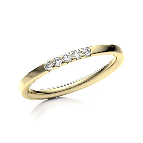 Memoire/Diamantring in Gelbgold 585 mit zus. 0,1 ct. Brillant tw, si von acredo - A-11MIFG-G5-9QZ9RZ Memoire/Diamantring in Gelbgold 585 mit zus. 0,1 ct. Brillant tw, si von acredo - A-11MIFG-G5-9QZ9RZ