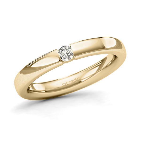 Memoire/Diamantring in Gelbgold 585 mit zus. 0,1 ct. Brillant tw, si von acredo - A-127MQH-G5-95RL6Z Memoire/Diamantring in Gelbgold 585 mit zus. 0,1 ct. Brillant tw, si von acredo - A-127MQH-G5-95RL6Z