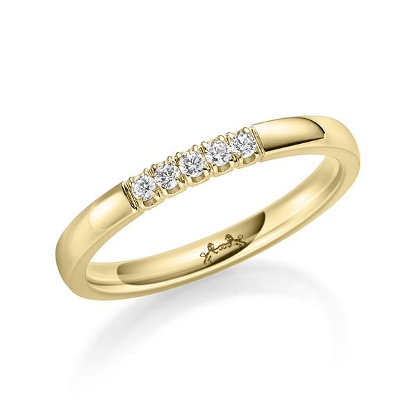Memoire/Diamantring in Gelbgold 585 mit zus. 0,1 ct. Brillant tw, si von Steinberg - Q-11QQPK-G5-1U0J19Z Memoire/Diamantring in Gelbgold 585 mit zus. 0,1 ct. Brillant tw, si von Steinberg - Q-11QQPK-G5-1U0J19Z