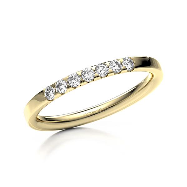 Memoire/Diamantring in Gelbgold 585 mit zus. 0,21 ct. Brillant tw, si von acredo - A-11MIH8-G5-3GYAPZ Memoire/Diamantring in Gelbgold 585 mit zus. 0,21 ct. Brillant tw, si von acredo - A-11MIH8-G5-3GYAPZ