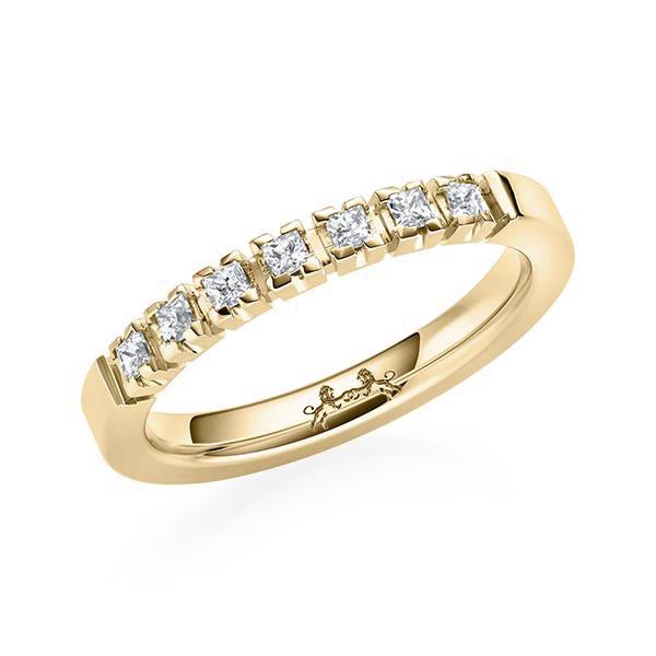 Memoire/Diamantring in Gelbgold 585 mit zus. 0,21 ct. Prinzess-Diamant tw, si von Steinberg - Q-ZYCQ2-G5-1R7ELQZ Memoire/Diamantring in Gelbgold 585 mit zus. 0,21 ct. Prinzess-Diamant tw, si von Steinberg - Q-ZYCQ2-G5-1R7ELQZ