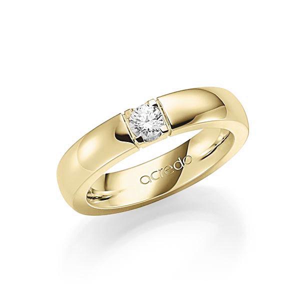 Memoire/Diamantring in Gelbgold 585 mit zus. 0,25 ct. Brillant tw, vs von acredo - A-7IM7W-G5-1TXEFZ Memoire/Diamantring in Gelbgold 585 mit zus. 0,25 ct. Brillant tw, vs von acredo - A-7IM7W-G5-1TXEFZ
