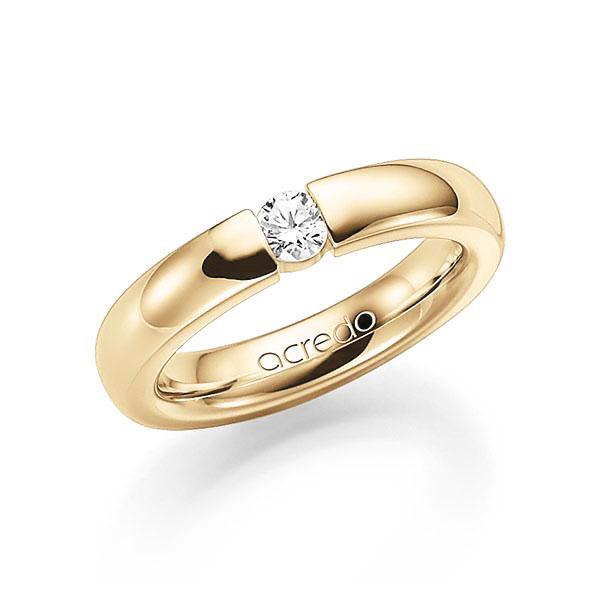 Memoire/Diamantring in Gelbgold 585 mit zus. 0,25 ct. Brillant tw, vs von acredo - A-7X7VL-G5-2LGIXZ Memoire/Diamantring in Gelbgold 585 mit zus. 0,25 ct. Brillant tw, vs von acredo - A-7X7VL-G5-2LGIXZ