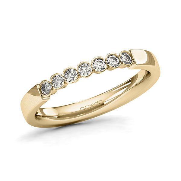Memoire/Diamantring in Gelbgold 585 mit zus. 0,28 ct. Brillant tw, si von acredo - A-11MR70-G5-9QZ96Z Memoire/Diamantring in Gelbgold 585 mit zus. 0,28 ct. Brillant tw, si von acredo - A-11MR70-G5-9QZ96Z