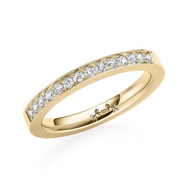 Memoire/Diamantring in Gelbgold 585 mit zus. 0,28 ct. Brillant tw, si von Steinberg - Q-ZFGES-G5-1U13HWZ Memoire/Diamantring in Gelbgold 585 mit zus. 0,28 ct. Brillant tw, si von Steinberg - Q-ZFGES-G5-1U13HWZ