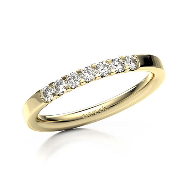Memoire/Diamantring in Gelbgold 585 mit zus. 0,28 ct. Brillant tw, vs von acredo - A-12EXTN-G5-9R0B1Z Memoire/Diamantring in Gelbgold 585 mit zus. 0,28 ct. Brillant tw, vs von acredo - A-12EXTN-G5-9R0B1Z