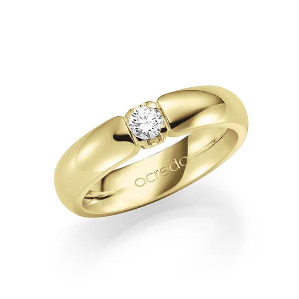 Memoire/Diamantring in Gelbgold 585 mit zus. 0,2 ct. Brillant tw, vs von acredo - A-7X16L-G5-1TXECZ Memoire/Diamantring in Gelbgold 585 mit zus. 0,2 ct. Brillant tw, vs von acredo - A-7X16L-G5-1TXECZ