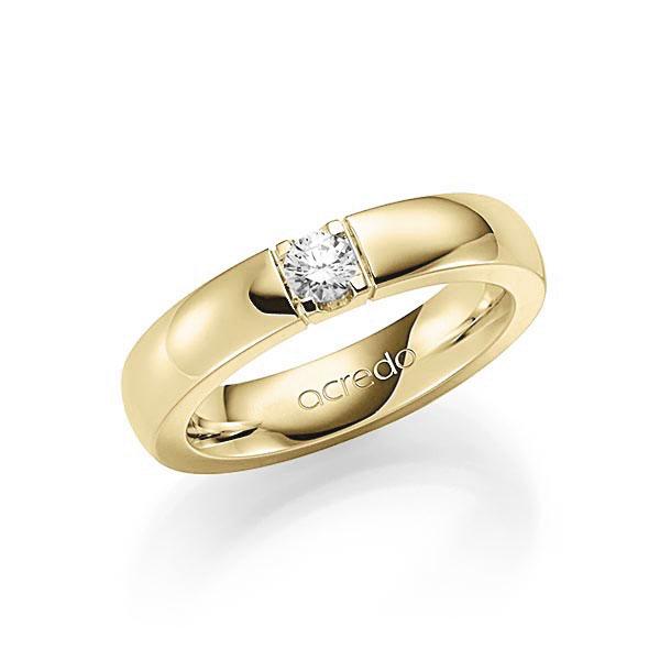 Memoire/Diamantring in Gelbgold 585 mit zus. 0,2 ct. Brillant tw, vs von acredo - A-7X9UR-G5-1TXECZ Memoire/Diamantring in Gelbgold 585 mit zus. 0,2 ct. Brillant tw, vs von acredo - A-7X9UR-G5-1TXECZ