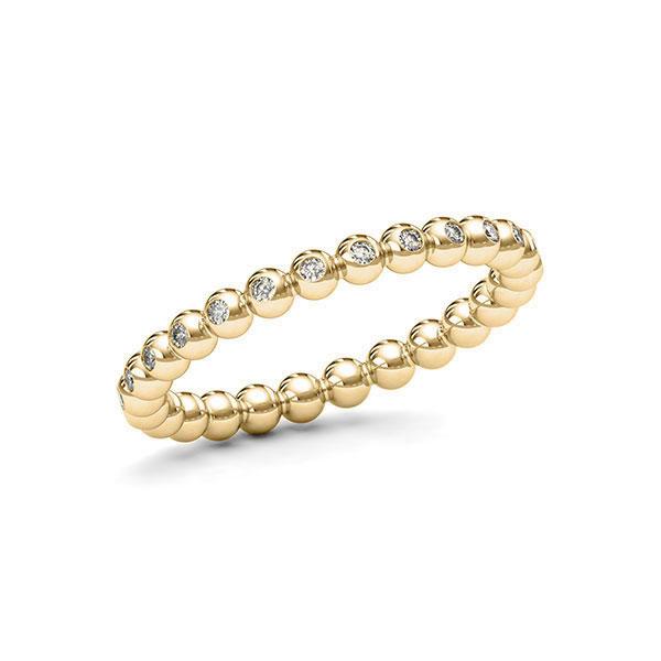 Memoire/Diamantring in Gelbgold 585 mit zus. 0,2 ct. tw, si von 123gold - E-113X7H-G5-1T2TWWZ Memoire/Diamantring in Gelbgold 585 mit zus. 0,2 ct. tw, si von 123gold - E-113X7H-G5-1T2TWWZ