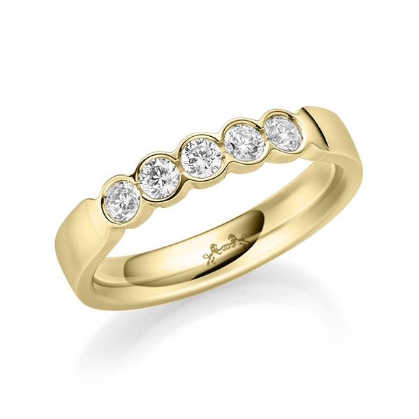 Memoire/Diamantring in Gelbgold 585 mit zus. 0,35 ct. Brillant tw, si von Steinberg - Q-11NHM8-G5-1U0J1EZ Memoire/Diamantring in Gelbgold 585 mit zus. 0,35 ct. Brillant tw, si von Steinberg - Q-11NHM8-G5-1U0J1EZ