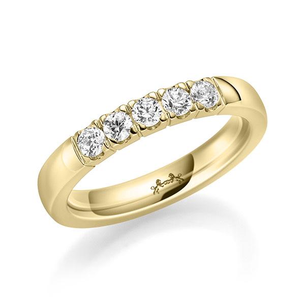 Memoire/Diamantring in Gelbgold 585 mit zus. 0,35 ct. Brillant tw, si von Steinberg - Q-11P1UR-G5-1U0J1EZ Memoire/Diamantring in Gelbgold 585 mit zus. 0,35 ct. Brillant tw, si von Steinberg - Q-11P1UR-G5-1U0J1EZ