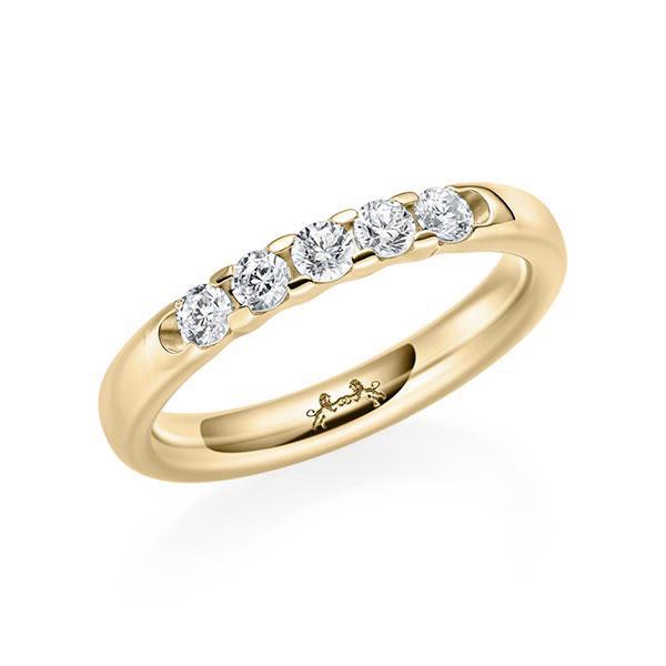 Memoire/Diamantring in Gelbgold 585 mit zus. 0,35 ct. Brillant tw, si von Steinberg - Q-11P241-G5-1U0KX6Z Memoire/Diamantring in Gelbgold 585 mit zus. 0,35 ct. Brillant tw, si von Steinberg - Q-11P241-G5-1U0KX6Z