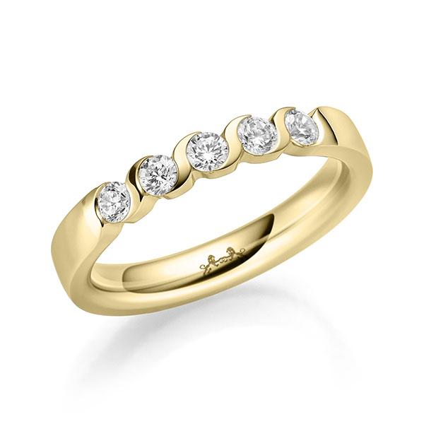 Memoire/Diamantring in Gelbgold 585 mit zus. 0,35 ct. Brillant tw, si von Steinberg - Q-11PA0T-G5-1U0J1EZ Memoire/Diamantring in Gelbgold 585 mit zus. 0,35 ct. Brillant tw, si von Steinberg - Q-11PA0T-G5-1U0J1EZ
