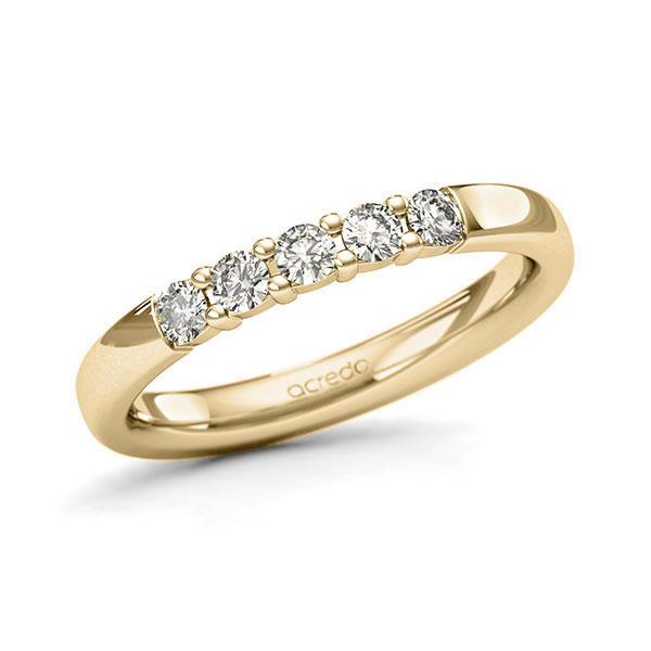 Memoire/Diamantring in Gelbgold 585 mit zus. 0,3 ct. Brillant tw, si von acredo - A-127MU8-G5-2LHH0Z Memoire/Diamantring in Gelbgold 585 mit zus. 0,3 ct. Brillant tw, si von acredo - A-127MU8-G5-2LHH0Z