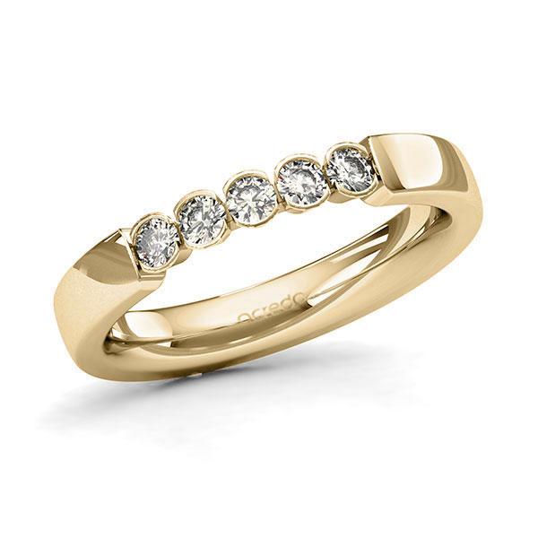 Memoire/Diamantring in Gelbgold 585 mit zus. 0,3 ct. Brillant tw, si von acredo - A-128Q2S-G5-2LHH0Z Memoire/Diamantring in Gelbgold 585 mit zus. 0,3 ct. Brillant tw, si von acredo - A-128Q2S-G5-2LHH0Z