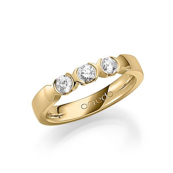 Memoire/Diamantring in Gelbgold 585 mit zus. 0,45 ct. Brillant tw, vs von acredo - A-7J096-G5-1C8411Z Memoire/Diamantring in Gelbgold 585 mit zus. 0,45 ct. Brillant tw, vs von acredo - A-7J096-G5-1C8411Z