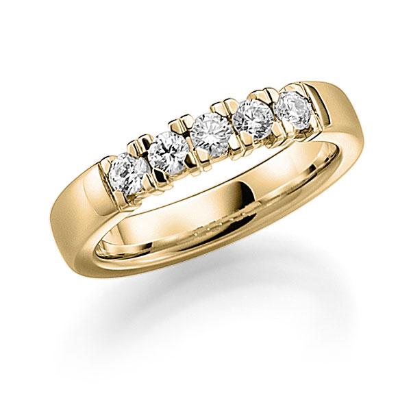 Memoire/Diamantring in Gelbgold 585 mit zus. 0,45 ct. Brillant tw, vs von acredo - A-7YCPL-G5-9RE5LZ Memoire/Diamantring in Gelbgold 585 mit zus. 0,45 ct. Brillant tw, vs von acredo - A-7YCPL-G5-9RE5LZ