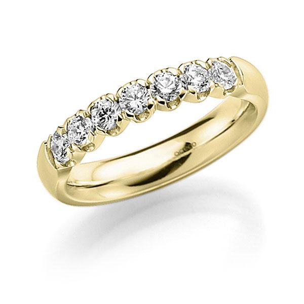 Memoire/Diamantring in Gelbgold 585 mit zus. 0,49 ct. Brillant tw, vs von acredo - A-7X0QL-G5-2LGLPZ Memoire/Diamantring in Gelbgold 585 mit zus. 0,49 ct. Brillant tw, vs von acredo - A-7X0QL-G5-2LGLPZ