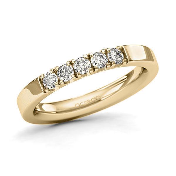 Memoire/Diamantring in Gelbgold 585 mit zus. 0,4 ct. Brillant tw, si von acredo - A-1284KK-G5-9QZA1Z Memoire/Diamantring in Gelbgold 585 mit zus. 0,4 ct. Brillant tw, si von acredo - A-1284KK-G5-9QZA1Z