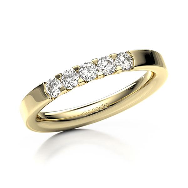 Memoire/Diamantring in Gelbgold 585 mit zus. 0,4 ct. Brillant tw, vs von acredo - A-12EXTD-G5-9RE5BZ Memoire/Diamantring in Gelbgold 585 mit zus. 0,4 ct. Brillant tw, vs von acredo - A-12EXTD-G5-9RE5BZ