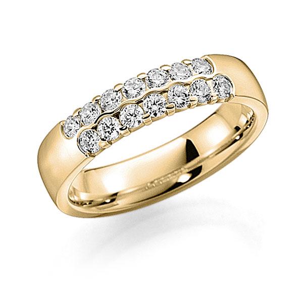 Memoire/Diamantring in Gelbgold 585 mit zus. 0,56 ct. Brillant tw, vs von acredo - A-7ILAW-G5-2LHGBZ Memoire/Diamantring in Gelbgold 585 mit zus. 0,56 ct. Brillant tw, vs von acredo - A-7ILAW-G5-2LHGBZ