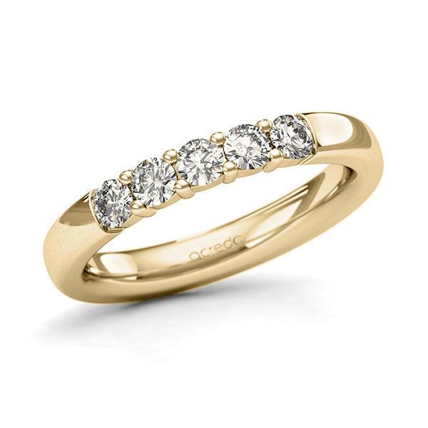 Memoire/Diamantring in Gelbgold 585 mit zus. 0,5 ct. Brillant tw, si von acredo - A-127MUK-G5-2LHH4Z Memoire/Diamantring in Gelbgold 585 mit zus. 0,5 ct. Brillant tw, si von acredo - A-127MUK-G5-2LHH4Z